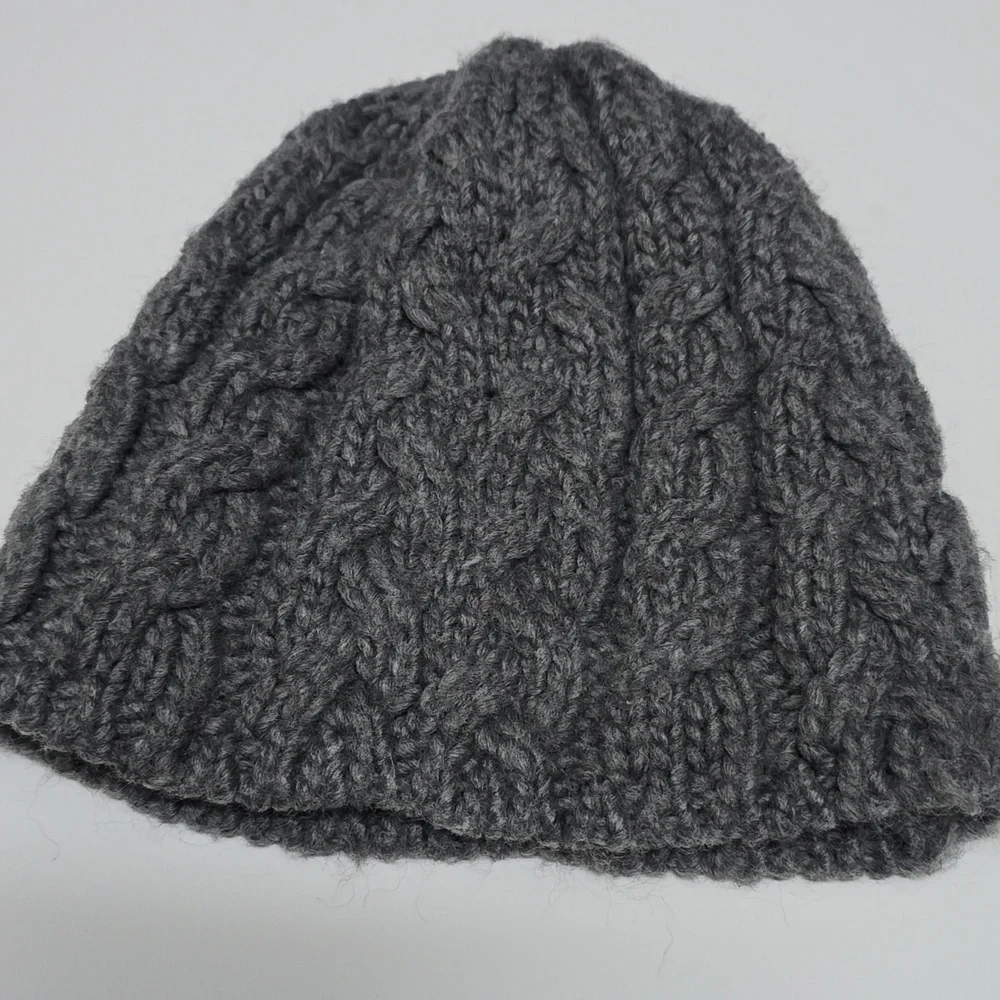New York & Company Gray Cable Knit Beanie